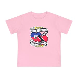 Trinidadian Haitian Baby Tee | Cultural Pride Kids T-Shirt | Caribbean Heritage Clothing | Trinbagonian Haitian Gift | Summer Toddler Wear image 9
