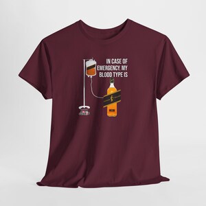 Humor Johnnie Walker Blood Type Old Man Shirt with a fun whiskey design, perfect for whiskey lovers