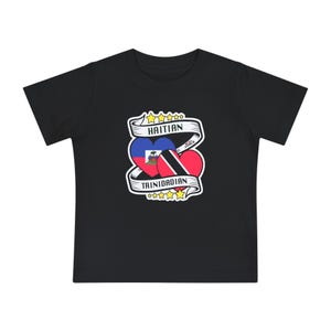 Trinidadian Haitian Baby Tee | Cultural Pride Kids T-Shirt | Caribbean Heritage Clothing | Trinbagonian Haitian Gift | Summer Toddler Wear image 3