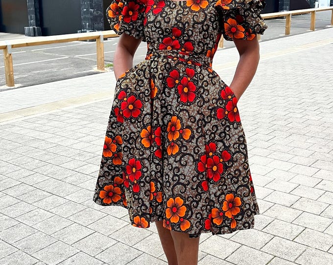 Adaora Flare Dress African Fashionable Dress Wedding Dress African Adaora Flare Dress African Fashionable Dress Wedding Dress African