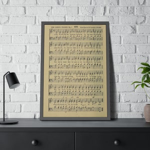 The Lord&#39;s Prayer Vintage Hymn Sheet Music (Instant Download)