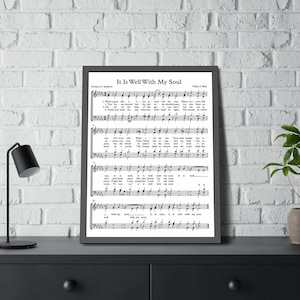 It Is Well With My Soul|Printable Vintage Hymn | Sheet Music | Instant Download |