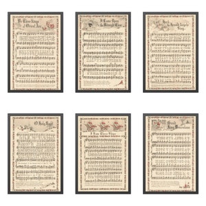 Vintage Christmas Carols Sheet Music: 14 Victorian Hymns (Digital Download)