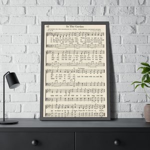 In de tuin | Afdrukbare vintage hymne | Bladmuziek | Direct downloaden |
