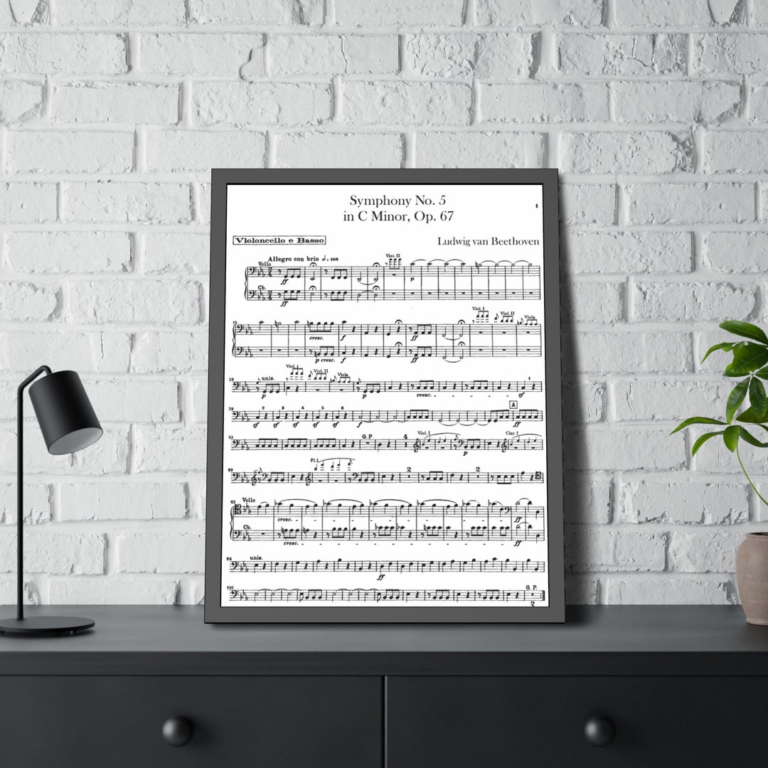 Beethoven Symphony No. 5 in C Minor Op. 67 - Rare Vintage Sheet