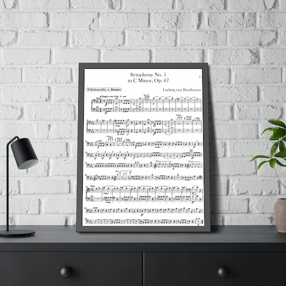 Beethoven Symphony No 5 Printable Vintage Sheet Music Download