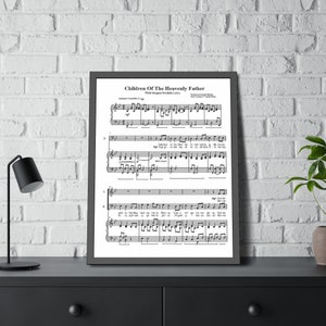 Children of the Heavenly Father |Printable Vintage Hymn | Sheet Music| Swedish Melody