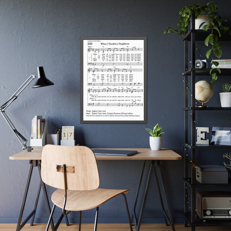 When i needed a neighbour were you there printable vintage hymn
