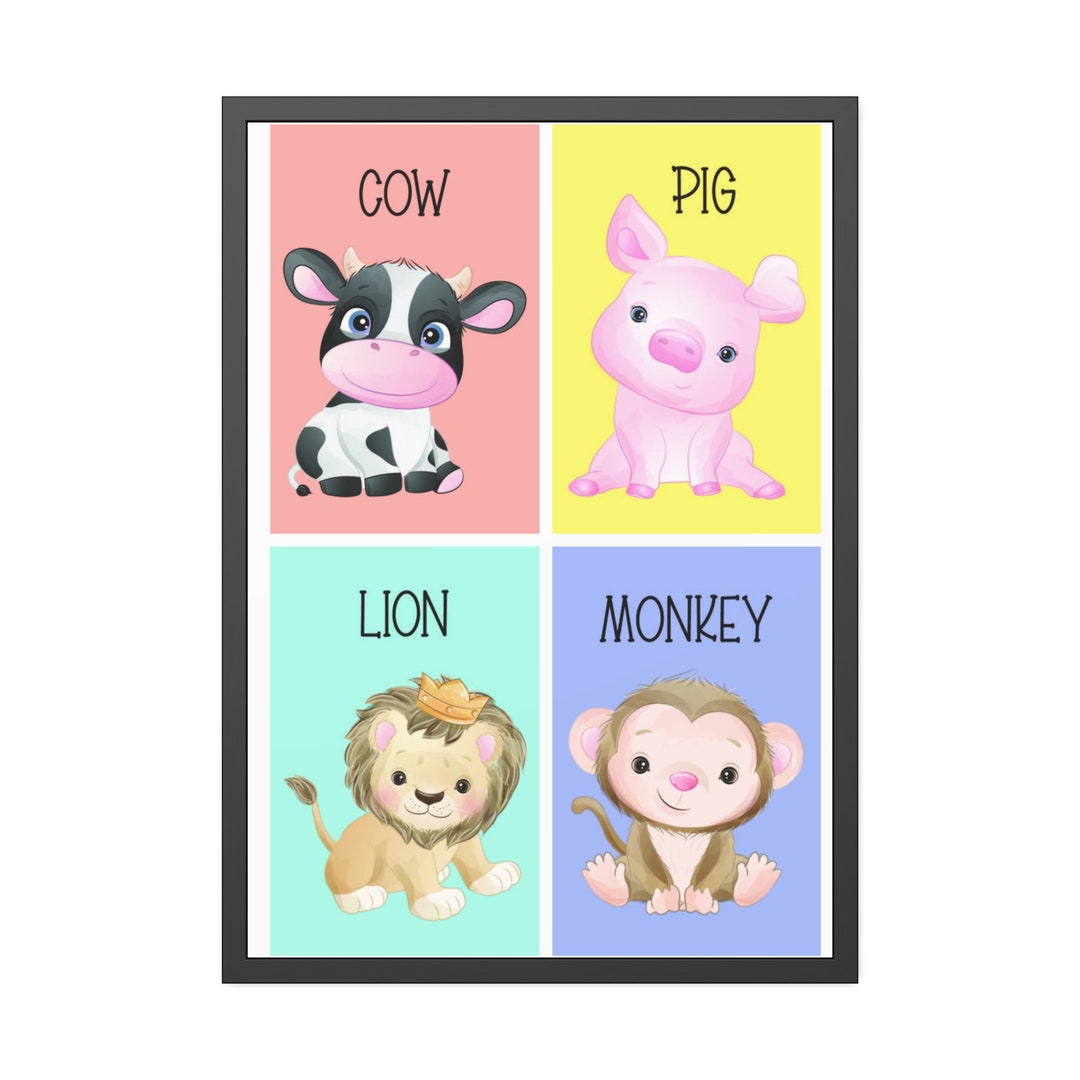 Montessori Animal Flash Cards: Editable Printable Cards (PDF) - Etsy