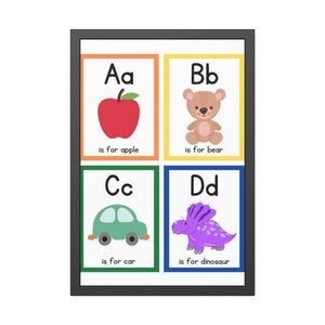 A to Z Educational Flashcards Set |Alphabet Cards | Manuscript Print