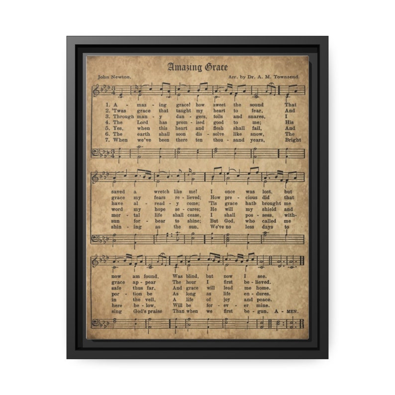 Printable Vintage Hymn Set of 8,printable Vintage Sheet Music,amazing ...