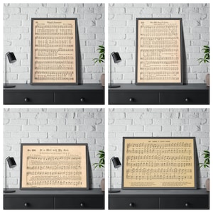 Vintage Hymn Sheet Music: &#39;Blessed Assurance&#39; & More (Instant Download)