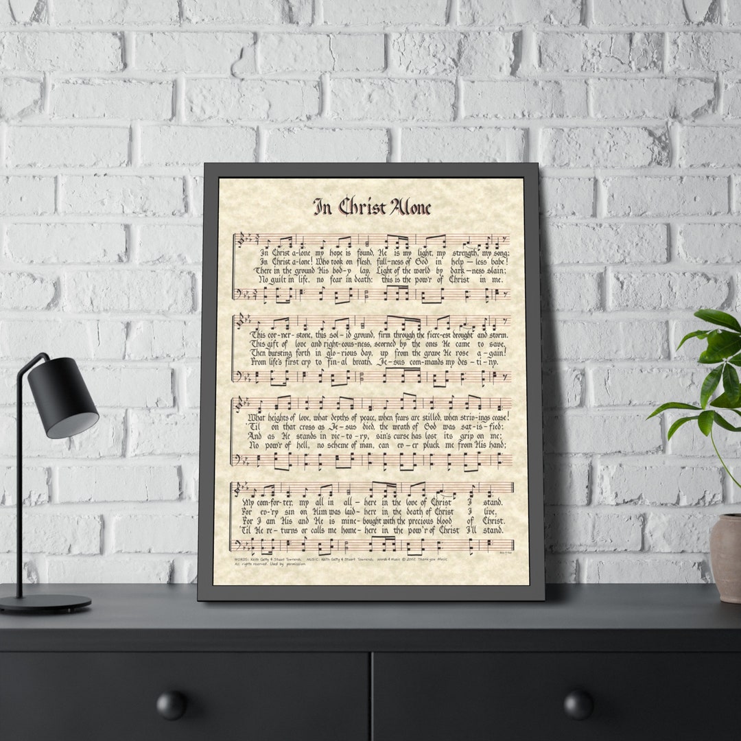 In Christ Alone |printable Vintage Hymn | Sheet Music | Instant ...