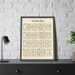 In Christ Alone |printable Vintage Hymn | Sheet Music | Instant Download | - Etsy