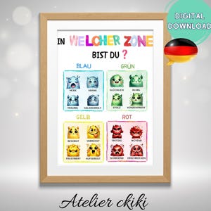 Gefühle poster, Gefühlsbewusstseins, Emotionsregulation für Kinder, Ruheecke und Klassenzimmer, Soziales und emotionales Lernen