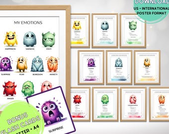 Inside Out 2 Feelings Chart Poster: Feelings Emotions Check-in (digital ...
