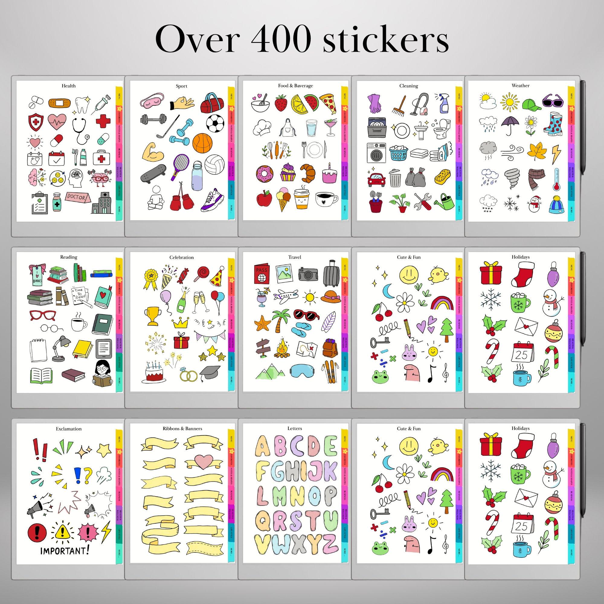 Relatible Sticker Simple Color Stickers for Remarkable Paper Pro and Remarkable 2 Ready-to-use ...