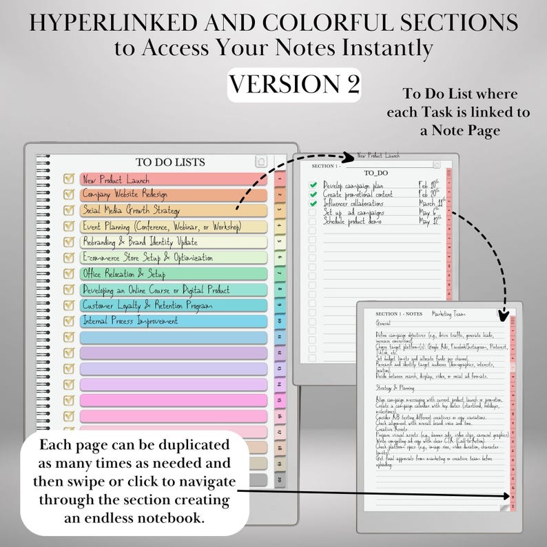 To Do Lists Notebook for Remarkable Paper Pro & Remarkable 2 ...