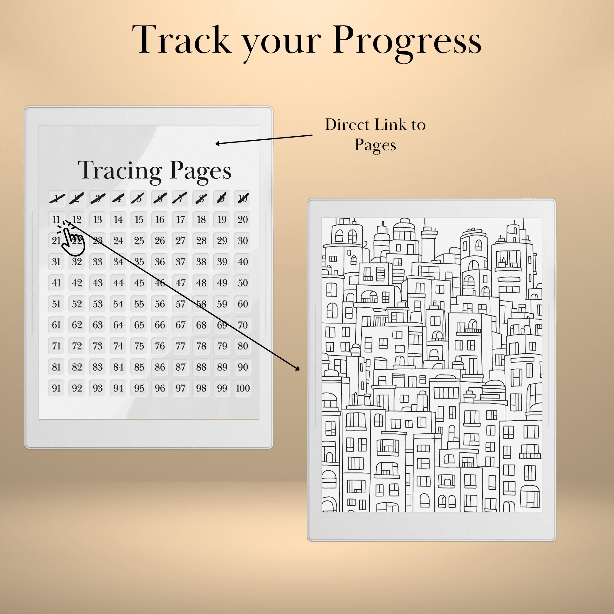 Supernote Template Tracing and Coloring Book Adult Digital Mindful ...