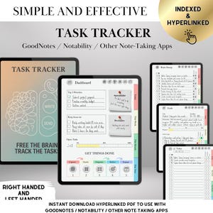 GTD iPad Planner: Task Tracker, Brain Dump, Project Management (Digital Download)