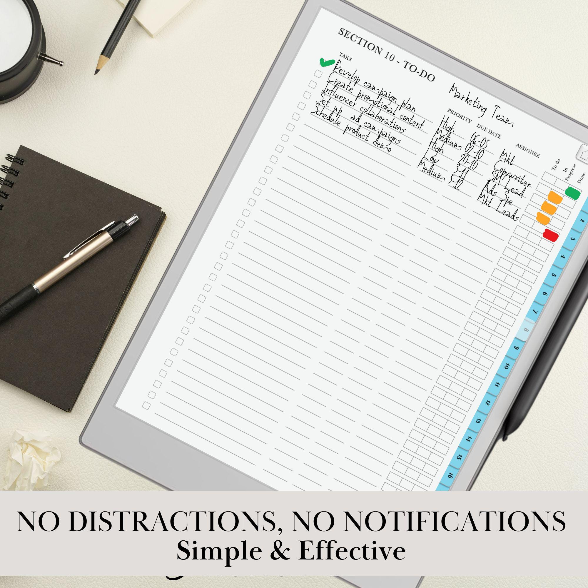 Productivity Bundle for Remarkable Paper Pro Template & Remarkable 2 ...