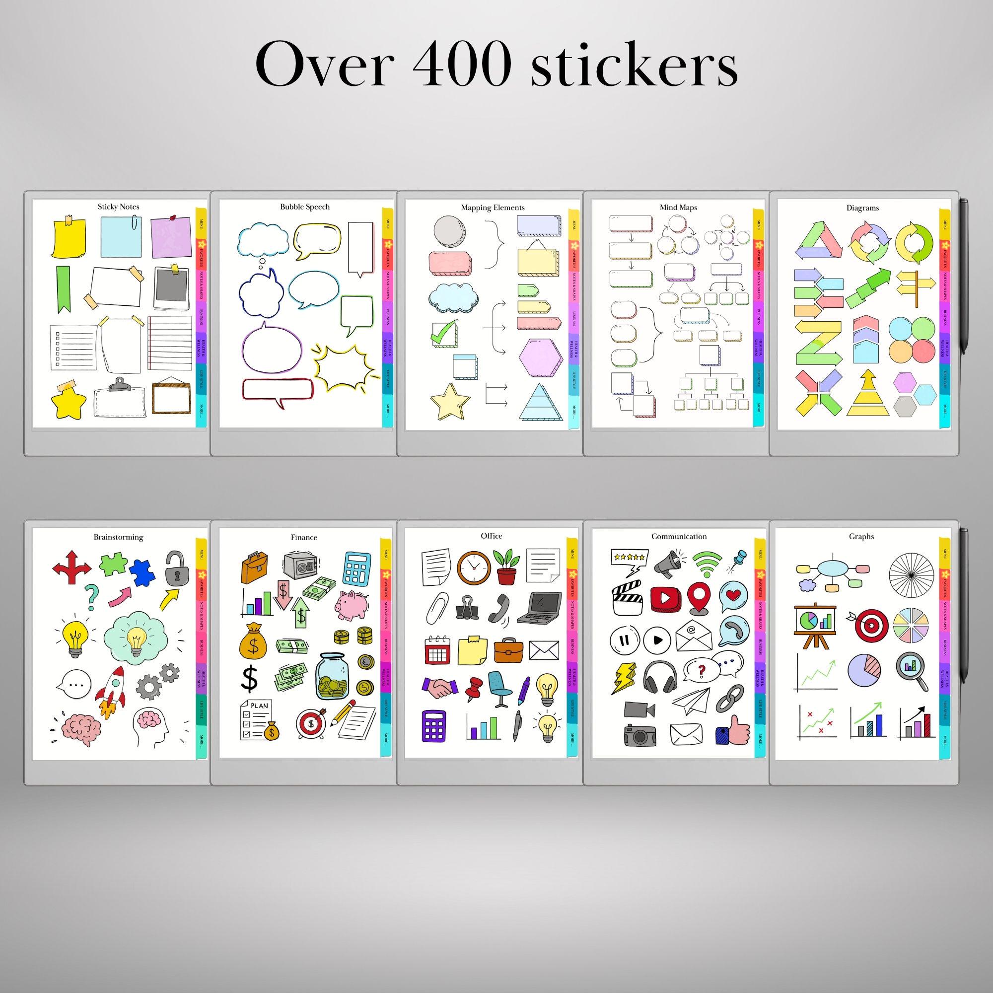 Color Stickers for Remarkable Paper Pro and Remarkable 2 Ready-to-use ...