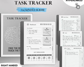 Kindle Scribe Task Planner GTD Template | Hyperlinked Productivity PDF | To-Do List, Brain Dump, Project Tracker | Kindle Scribe Organizer