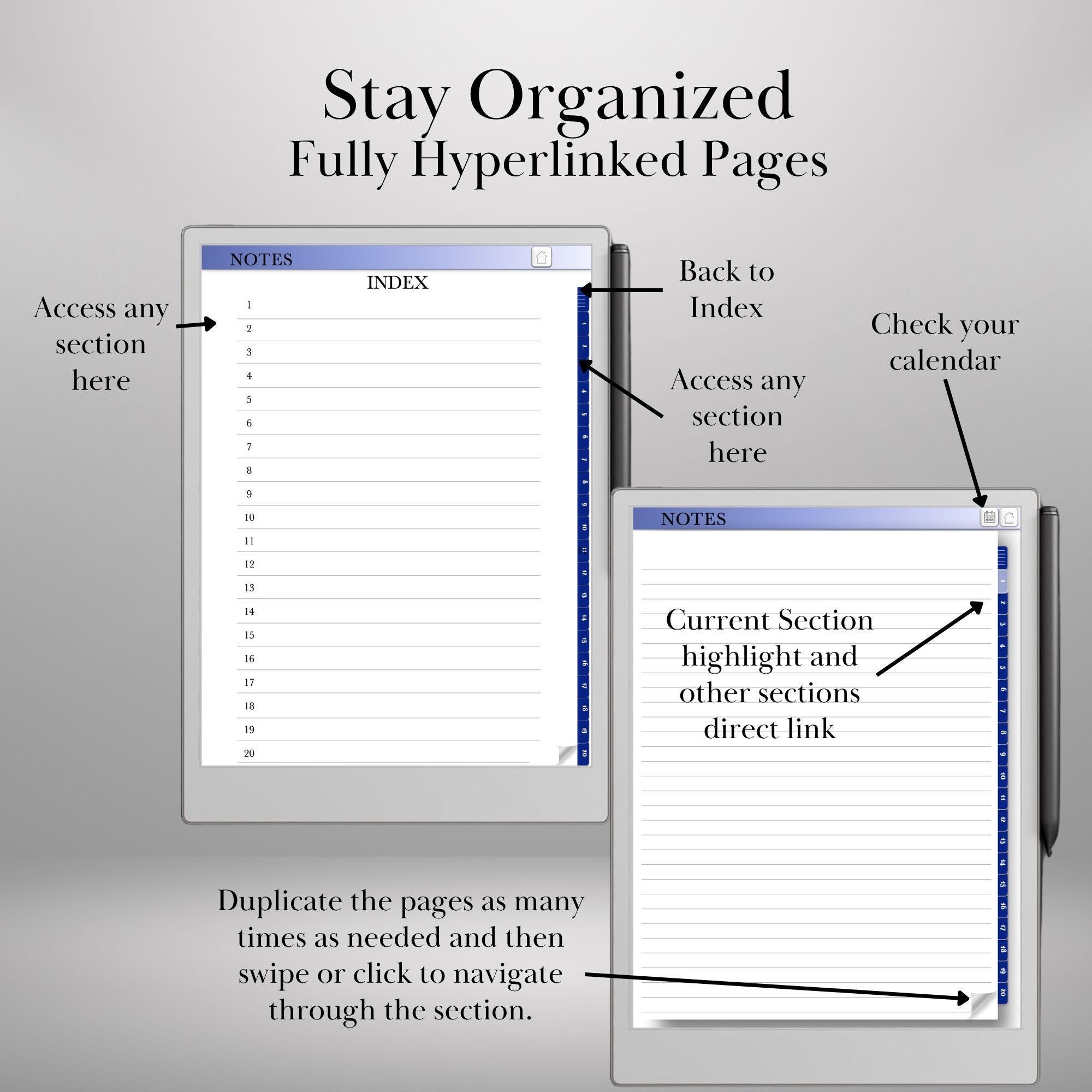 Notebook Bundle for Remarkable Paper Pro and Remarkable 2 Templates ...