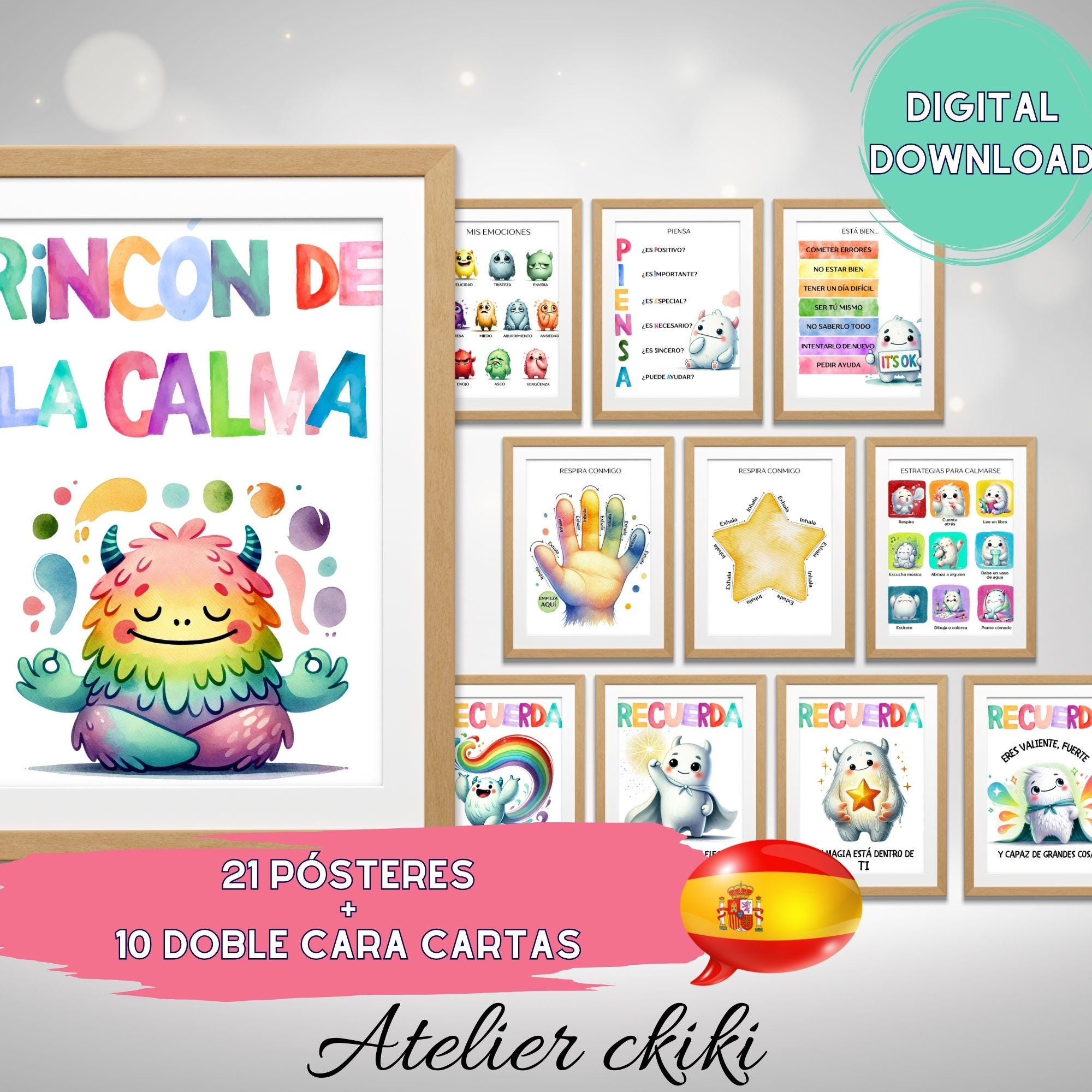 Rincón De La Calma Pósteres, Regulación Emocional, Imprimible Para El ...