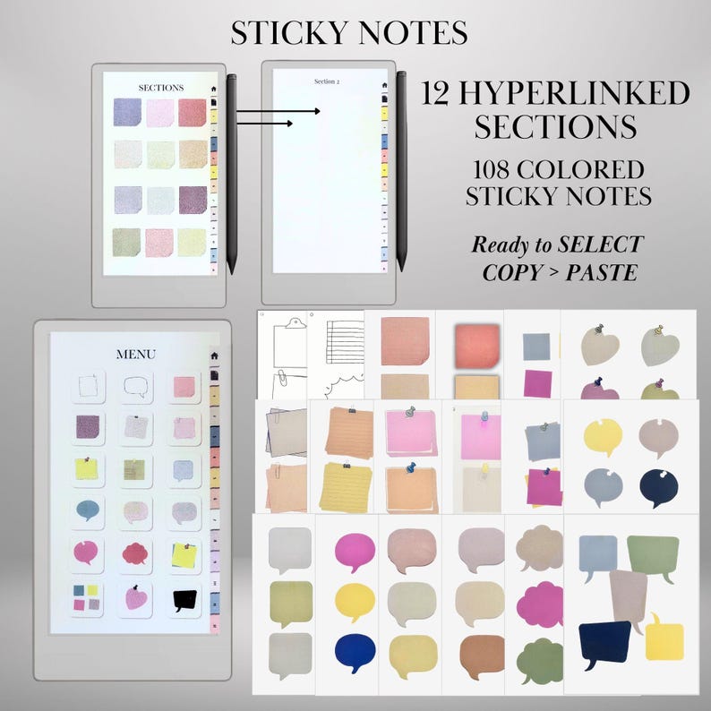 Starter Kit for Remarkable Paper Pro Move Templates Bundle With ...