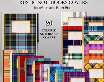 Cozy Vintage Notebook Cover for reMarkable Paper Pro Template Notebook Cover Digital Notebook Bundle for reMarkable e-ink digital Covers