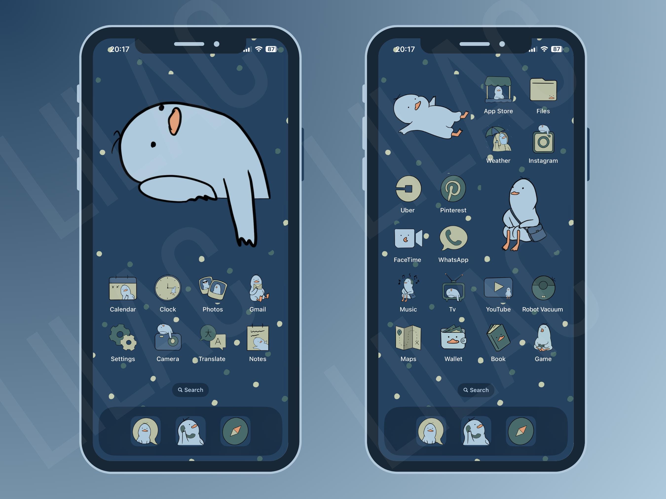 Duck Icon Pack for Ios, Android, Tablet, Cute Animal Icons, Wallpapers ...