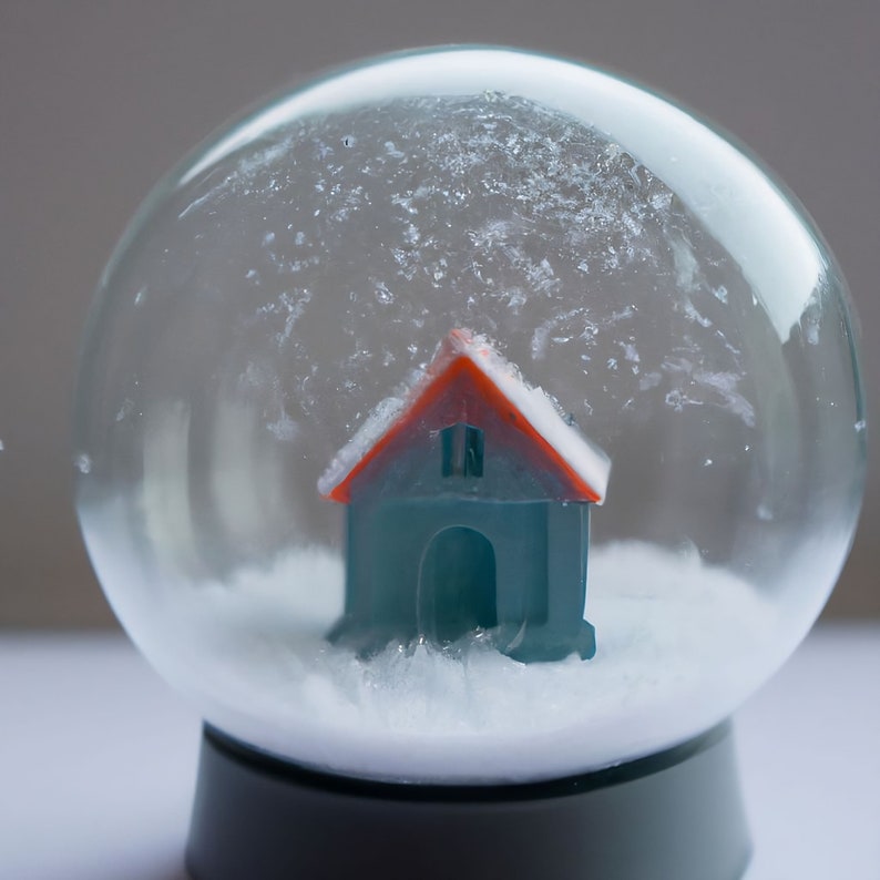 Custom Snow Globe Your Home in a Globe Etsy