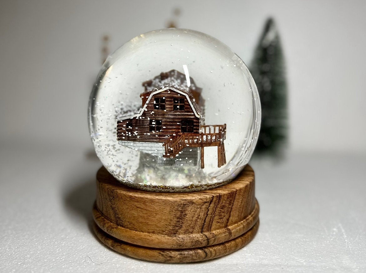Custom Home in a Snow Globe Your Home in a Snow Globe Etsy