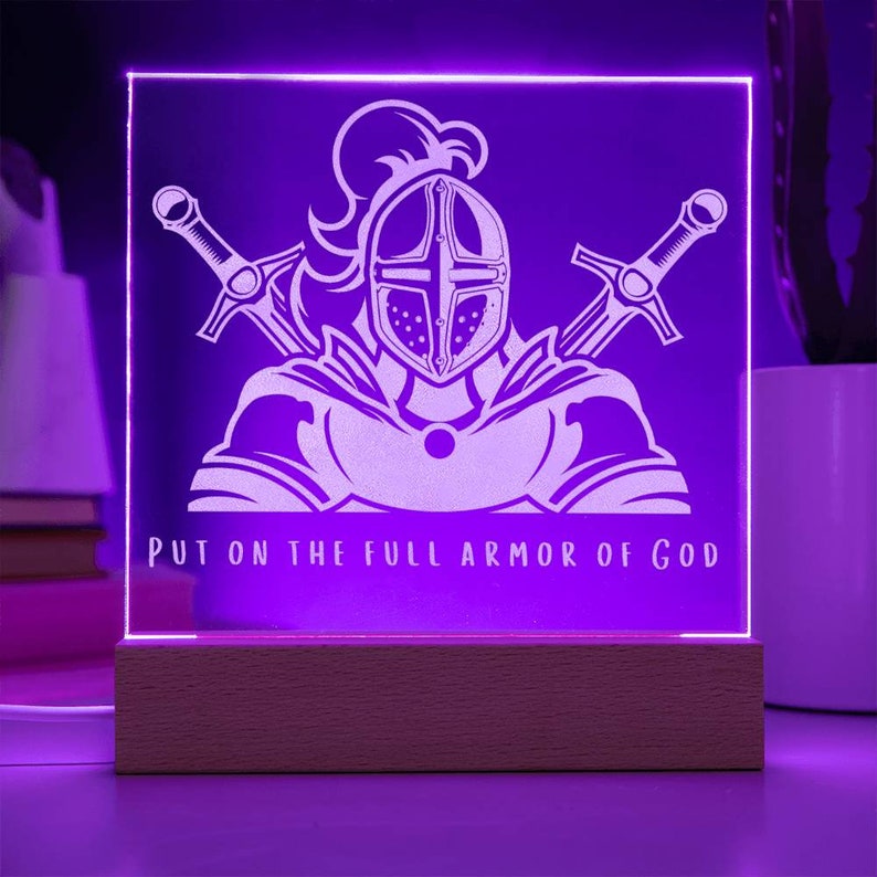 Armour of God Night Light for Childs Bedroom Light for Kids Etsy