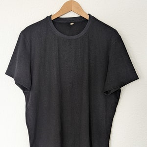 Black t-shirt | Hemp and Bamboo tee shirt | | trendy | Designed and made in Spain | Super Soft | Hemp cloths | Hemp fashion