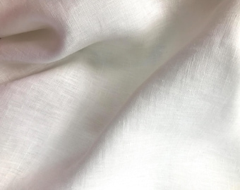 Tela de lino de cáñamo color marfil: tela de moda europea de 6.0 oz, 146 cm de ancho