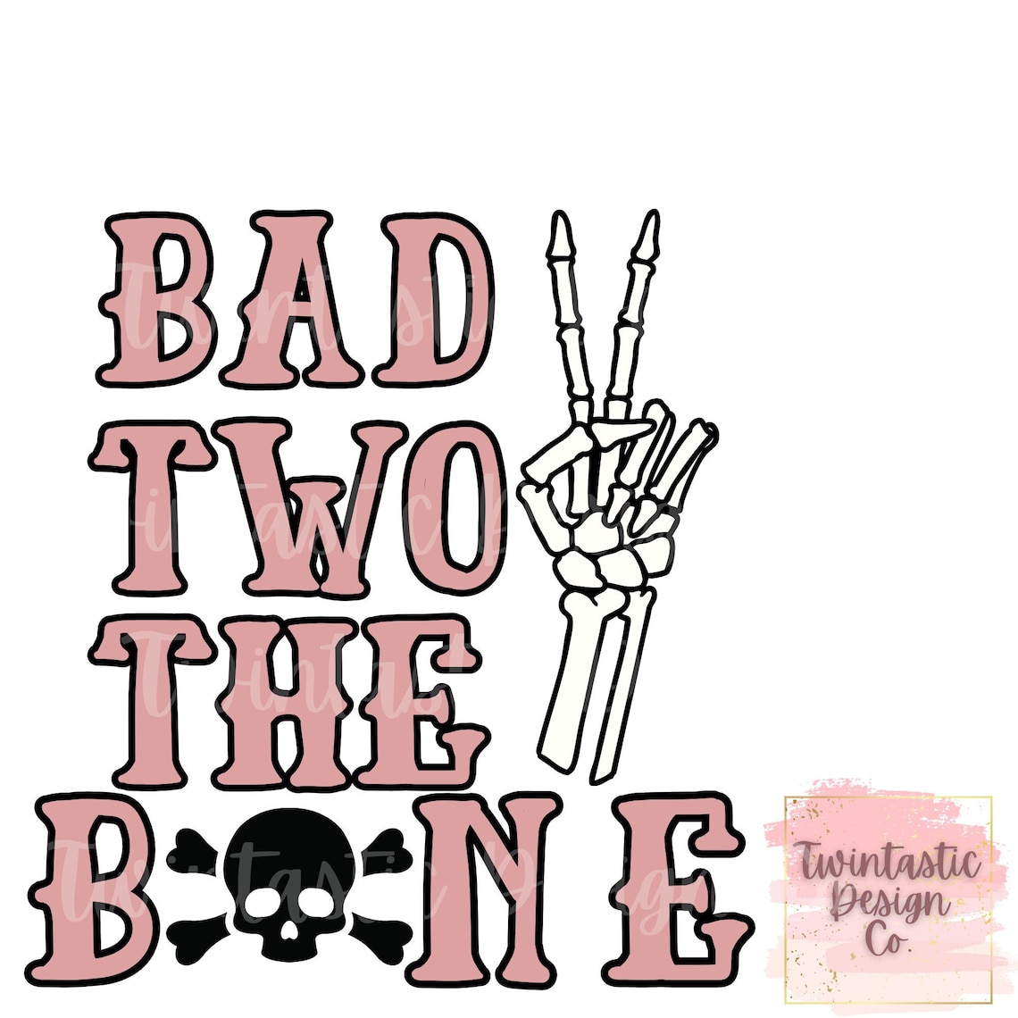 Bad two the bone png etsy