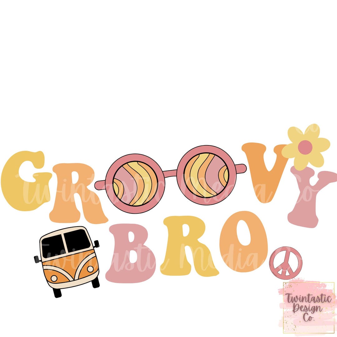 Groovy Bro- Boho Colors PNG - Etsy