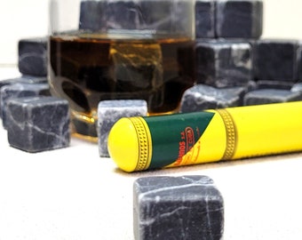 Ice Cube Stones Black Marble - Drink & Barware,