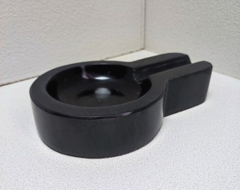 Cigar Ashtray Black Marble - Custom Vintage Holder, Perfect Cigar Accessories & Gift for Men