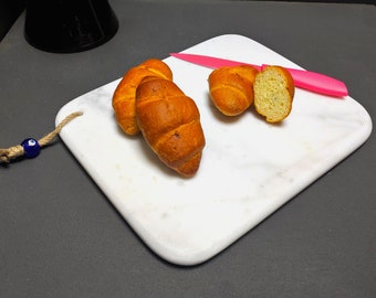 Cutting Board, White Marble, Chopping Board, Serving Tray