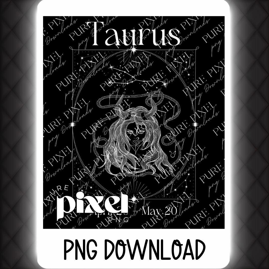 Taurus Lettering Taurus Zodiac PNG Digital Download – Elegant 10