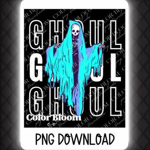 Ghoul Download | Halloween PNG | Spooky Ghoul PNG | Ghost Halloween Design | Scary Ghoul PNG | Ghost Illustration | Halloween Sublimation