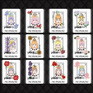 Zodiac Tarot Card Bundle | 12 PNG Digital Downloads | Astrology-Themed Sublimation for Crafts, Wall Art, Décor, Personalized Zodiac Gifts