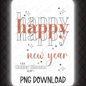 Bonne année 2026 PNG numérique rétro | Design en sublimation pour travaux manuels et décoration (fr) | Sublimation du Nouvel An | Nouvel An png | Chemise Nouvel An png