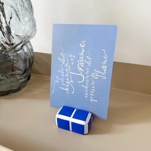 Kartenhalter | Fliesen | Tile Holder | Mosaik | Preisschild | Fotohalter | Tischaufsteller | Postkarte | Menükarten | Platzkarten | Hochzeit