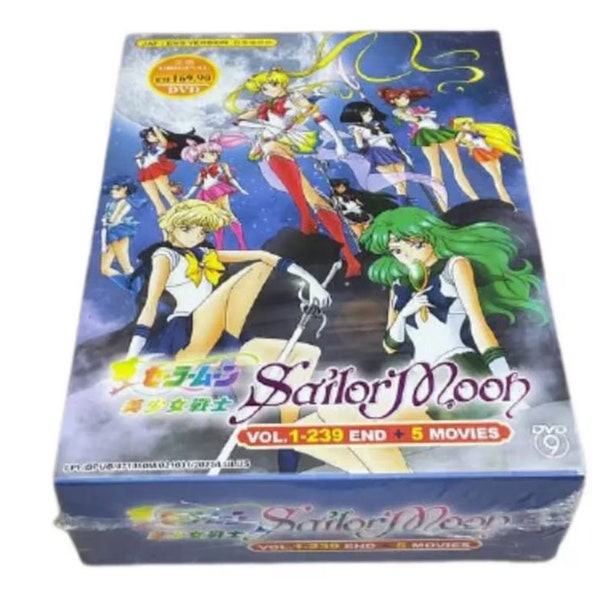 Sailor Moon Complete Series Collection Box Set Anime DVD (1-239 EPISODES + 5 MOVIE) Express shipping