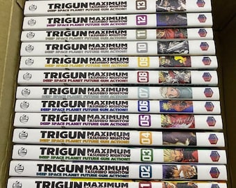 Trigun Maximum Manga Volume 1-14 Complete Set (END) by Ysuhiro Nightow ENGLISH