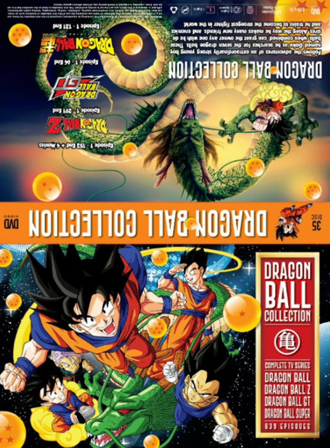 ANIME, DRAGON BALL Z, Episodes 1-291+1, English Dubbed, 29 DVD